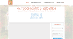 Desktop Screenshot of crestwoodroofing.com